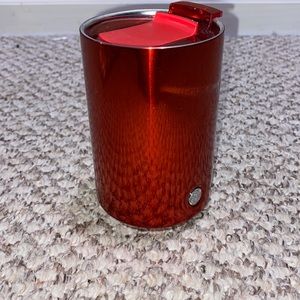 STARBUCKS 12oz Red Shiny Tumbler Cup